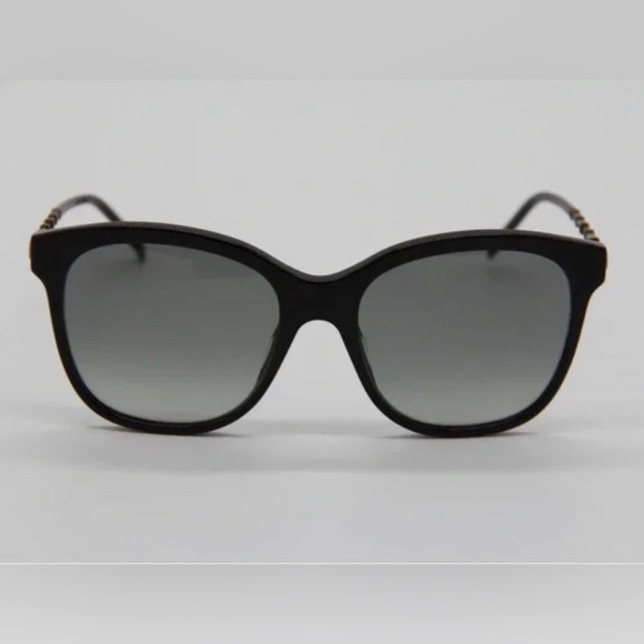 GUCCI WOMENS SQUARE BLACK GOLD GREY SUNGLASSES GG0654S-30008562-001 - Picture 4 of 12